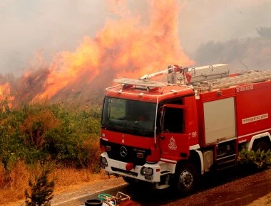 Κύμη: Τέθηκε υπό έλεγχο η φωτιά στον Άγιο Γεώργιο